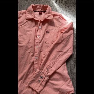 Button down dress curly girl shirt small